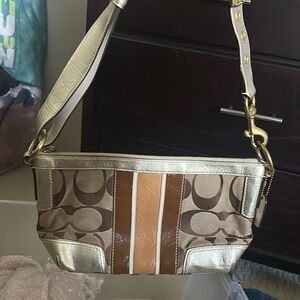 Coach Brown and Gold Women's Bag
